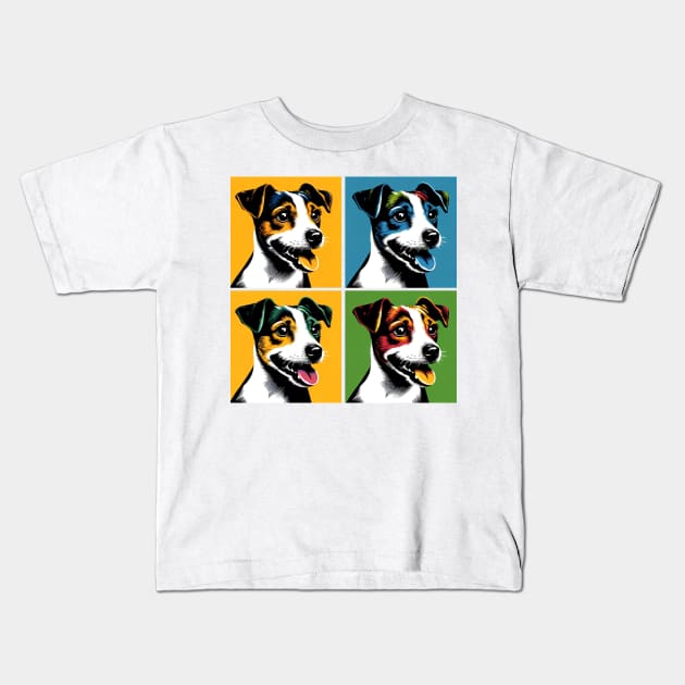 Jack Russell Terrier Pop Art - Dog Lovers Kids T-Shirt by PawPopArt